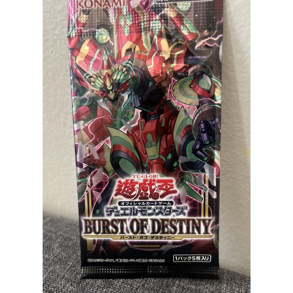 Yu-Gi-Oh Burst Of Destiny Booster Pack Japanese Version Brand New